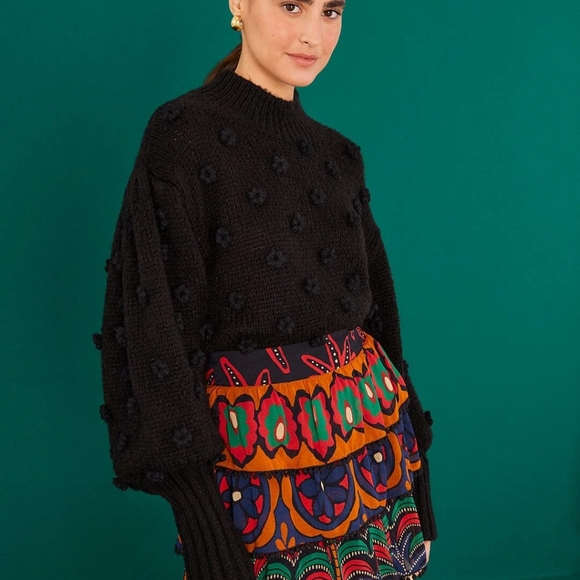 FARM Rio Sweaters - NWT Farm Rio black flower sweater